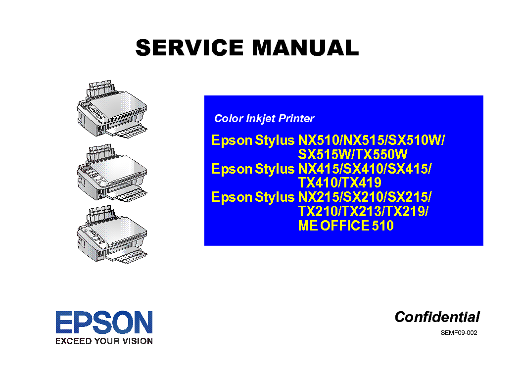 EPSON STYLUS NX510 MANUAL PDF