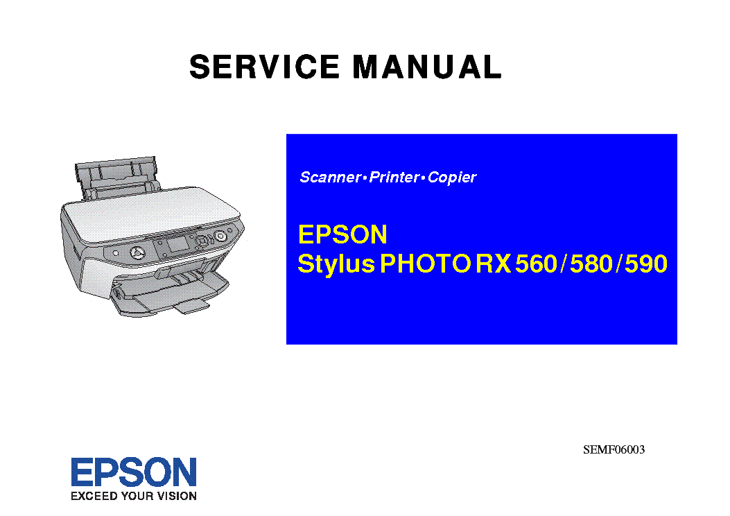 Epson Stylus Photo Rx560 580 590 Service Manual Download Schematics Eeprom Repair Info For 4555