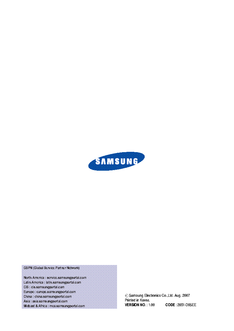 SAMSUNG ML2850ND-SEE ML2851ND-SEE service manual (2nd page)