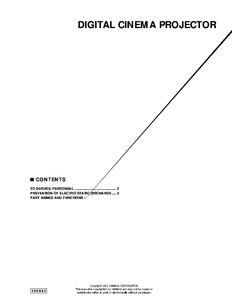 YAMAHA DPX-1000 SM service manual