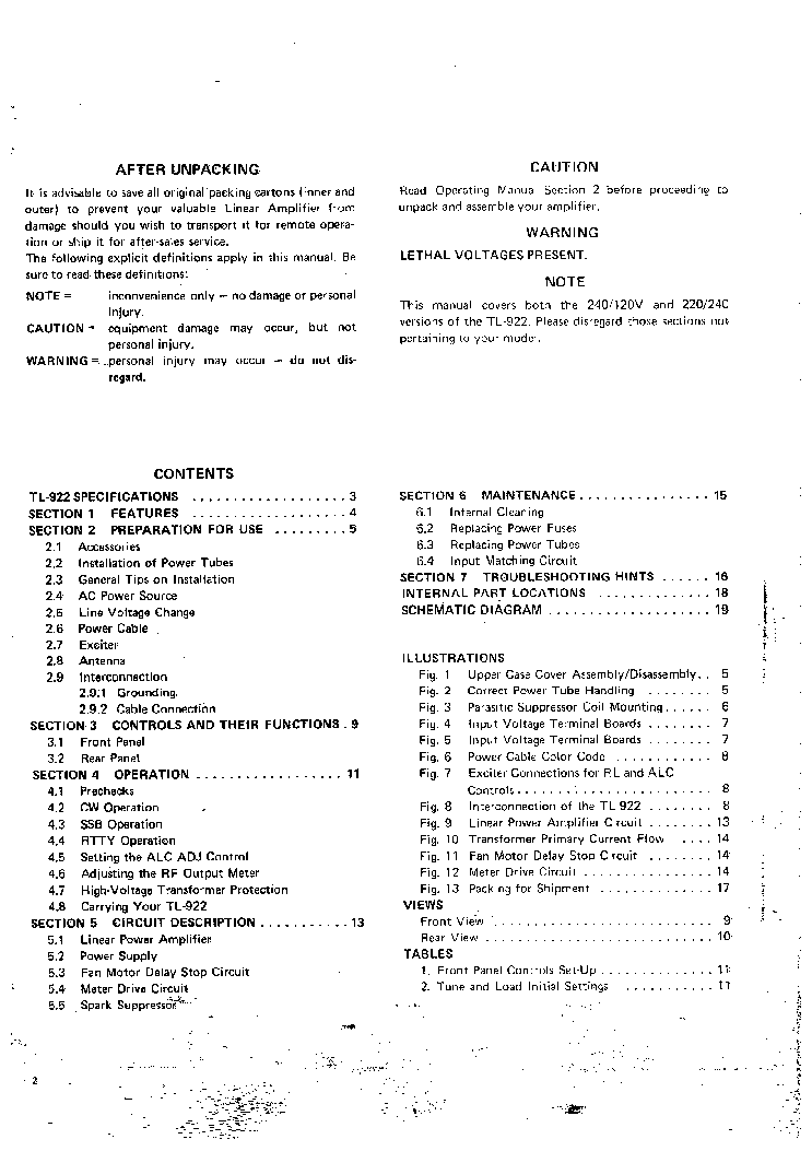 KENWOOD TL-922 SM 2 service manual (2nd page)
