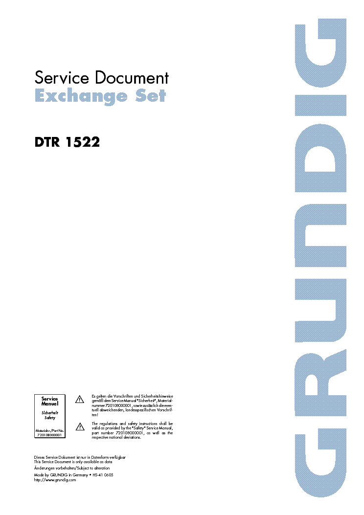 Pdf Grundig Satellit 500 Service Manual Pdf