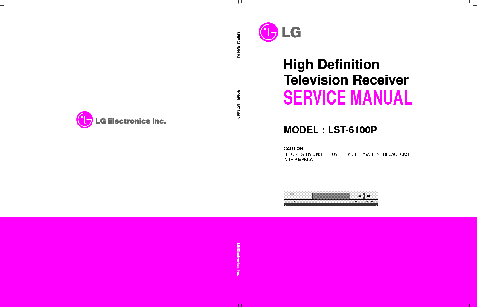LG LST 6100P SM service manual