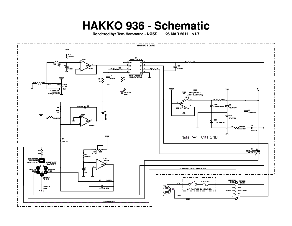 Hakko 850b Schematic Service Manual Download  Schematics