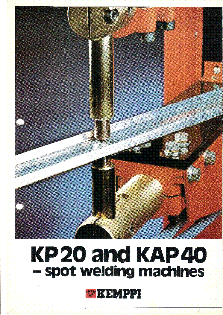 KEMPPI KP-20TY KAP40 PHS-202 SPOT WELDING SERVICE MANUAL service manual