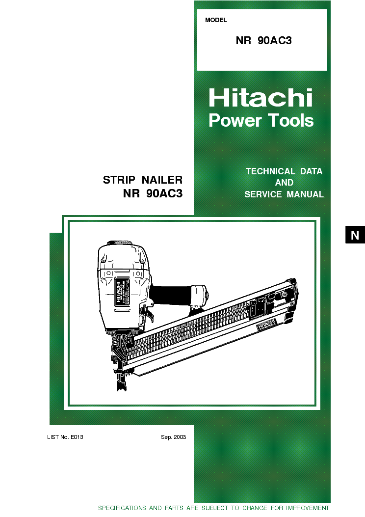 Hitachi nr90ac3 online