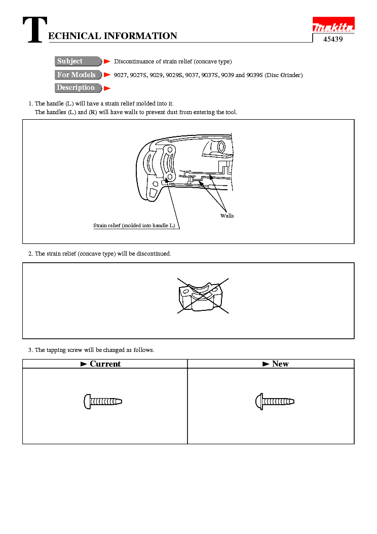 MAKITA 45439-WW-1 Service Manual download, schematics, eeprom, repair ...