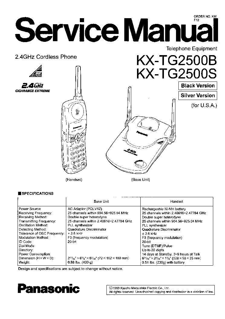 Схема телефона panasonic kx ts2350ru