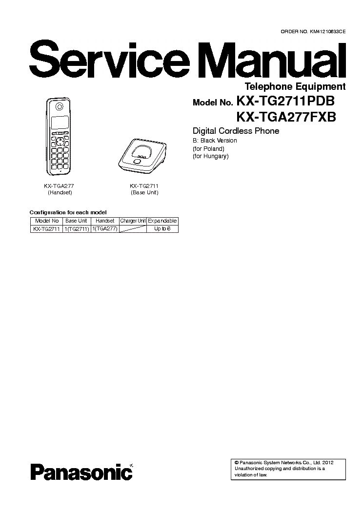 Panasonic kx tc1405bxb инструкция