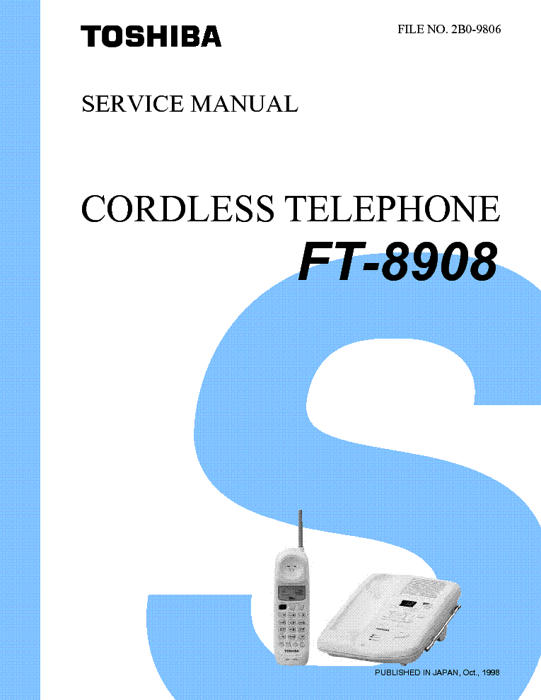 TOSHIBA FT-8908 SM service manual