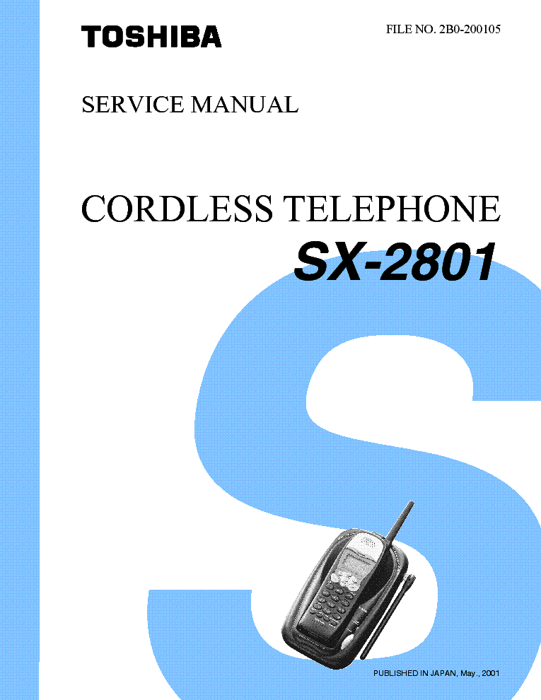 TOSHIBA SX-2801 SM service manual