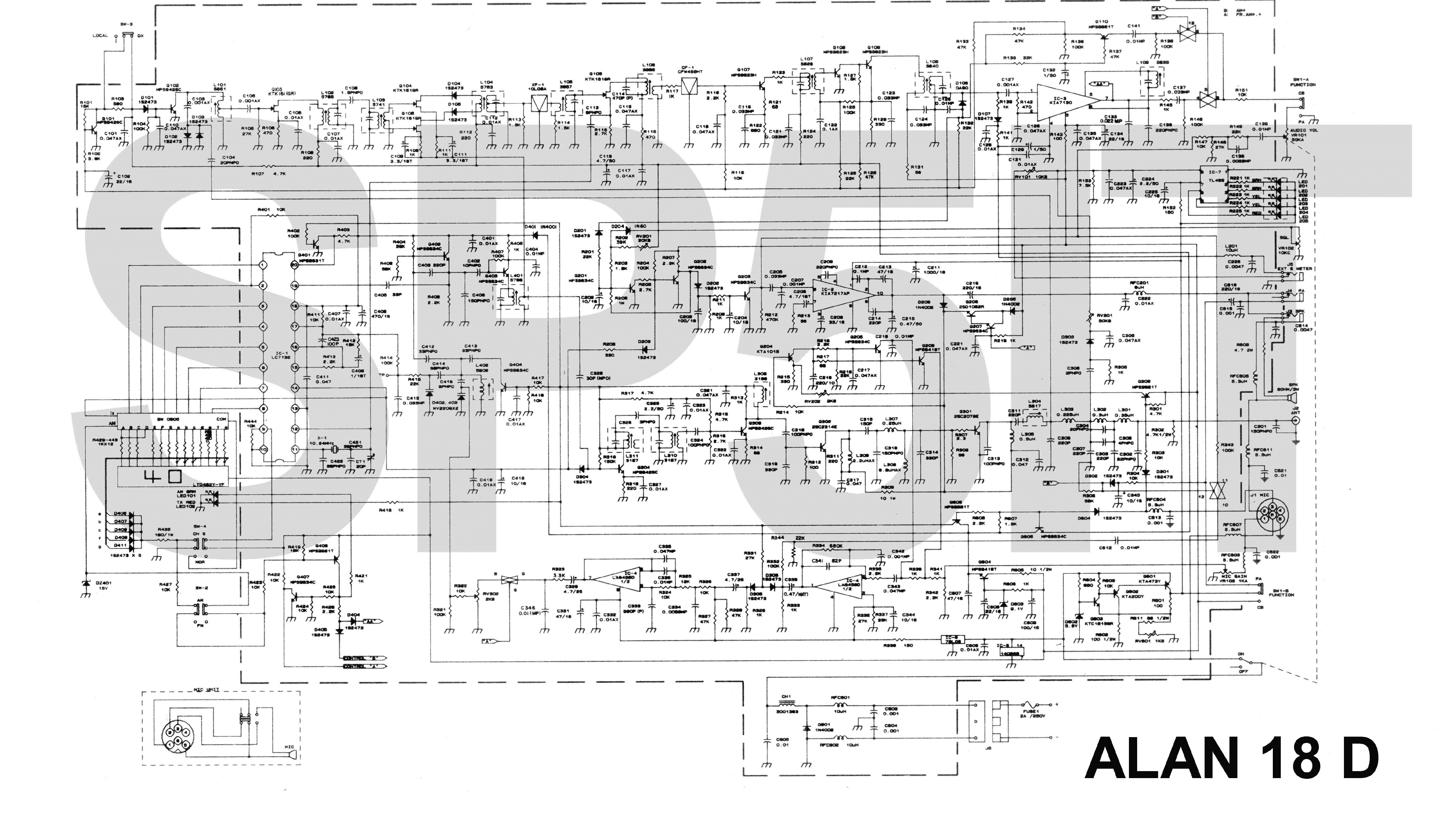 Alan 78 plus схема