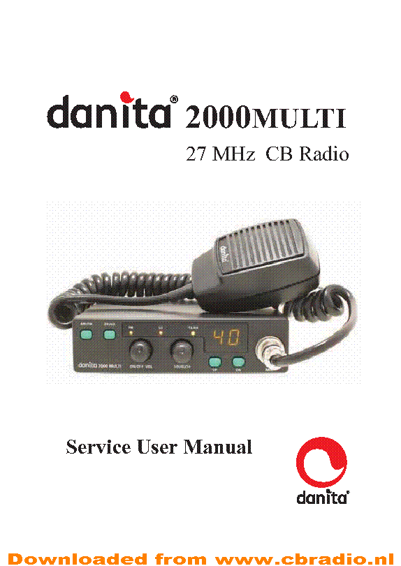 DANITA 2000 SM service manual (1st page)