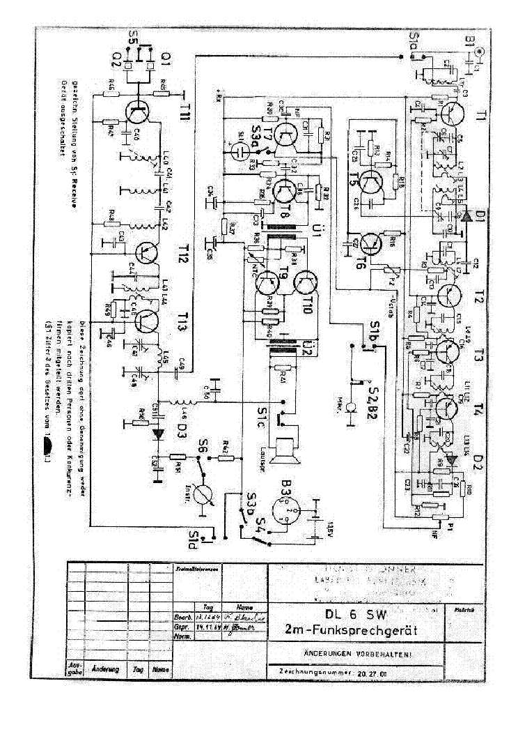 GLONNER DL6SW TRANSCEIVER SCH Service Manual download, schematics ...