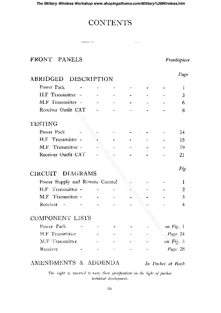 REES-MACE 619 60K-30MHZ RX 0,33-0,55KHZ,1,6-16MHZ TX 100340-POWER-PACK 1953 SM service manual (2nd page)