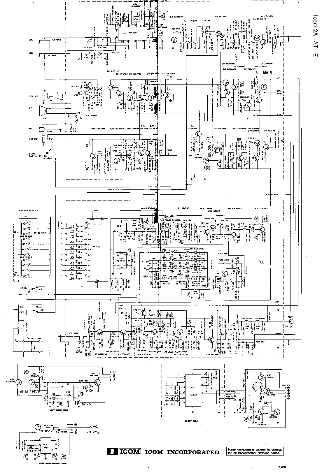 Icom Ic v200 Service Manual