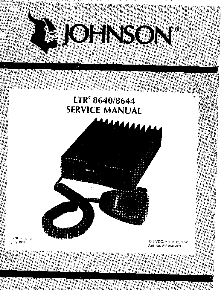 JOHNSON LTR-8640 8644 SM service manual