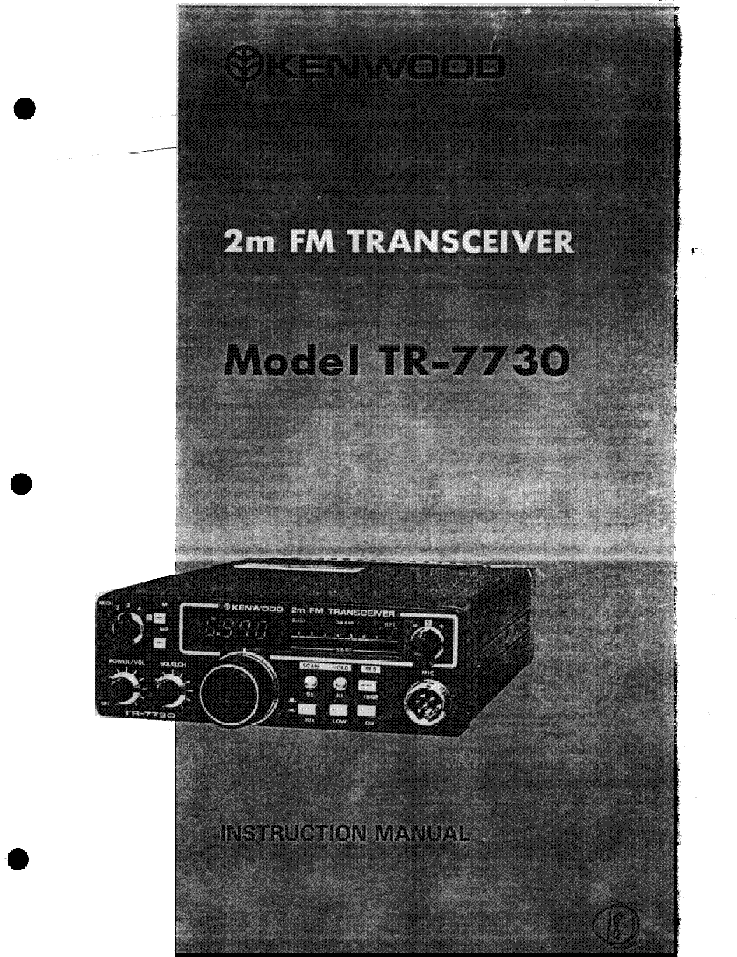 KENWOOD TR-7730 SM service manual (1st page)