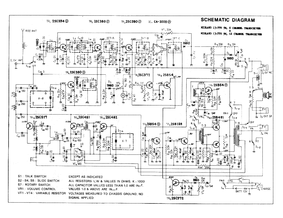 Рация midland g7 схема