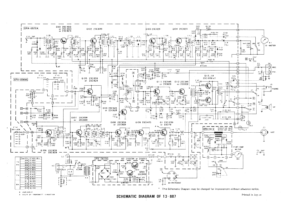 MIDLAND 13-887 SCH service manual