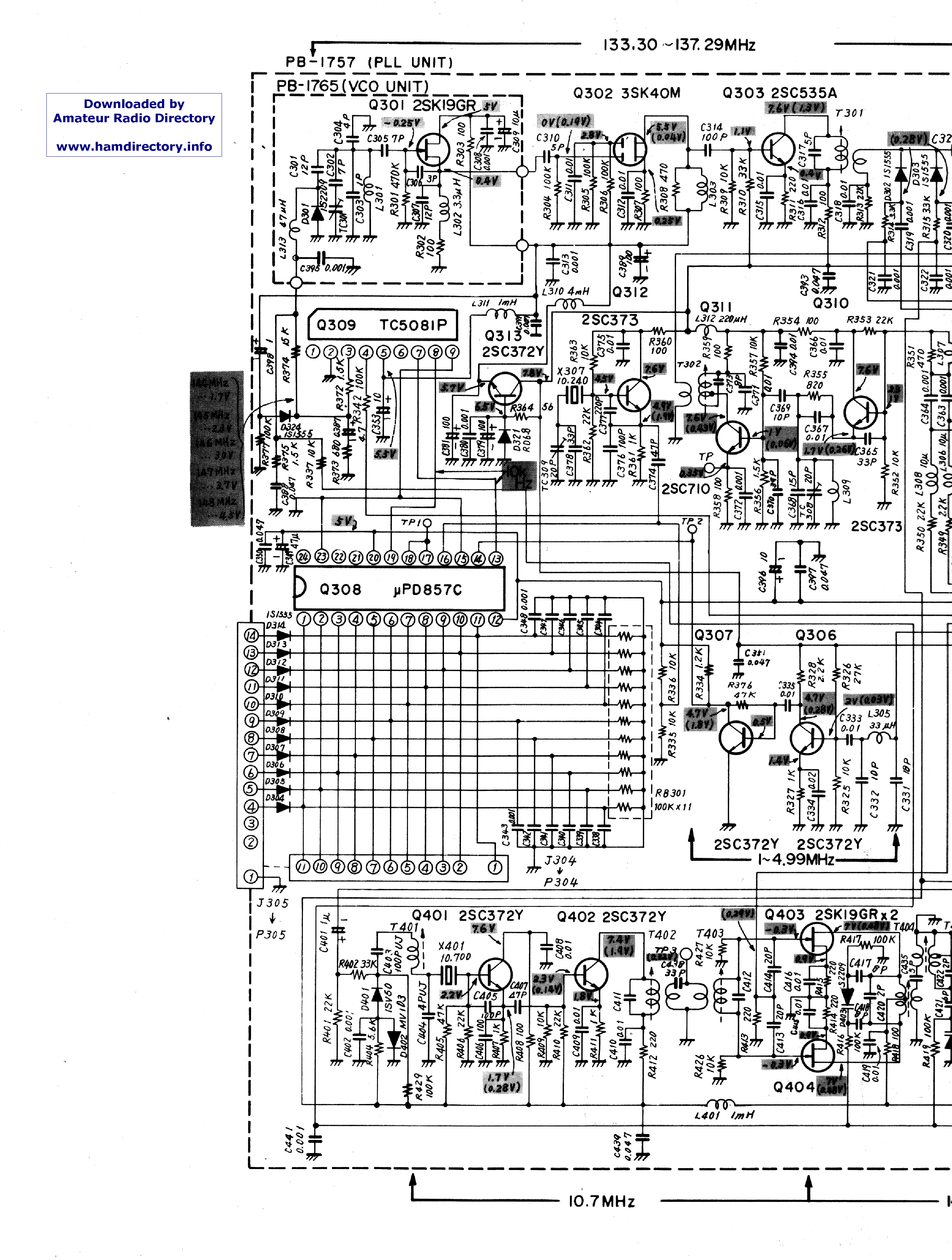 YAESU FT-227R SCH Service Manual download, schematics, eeprom 