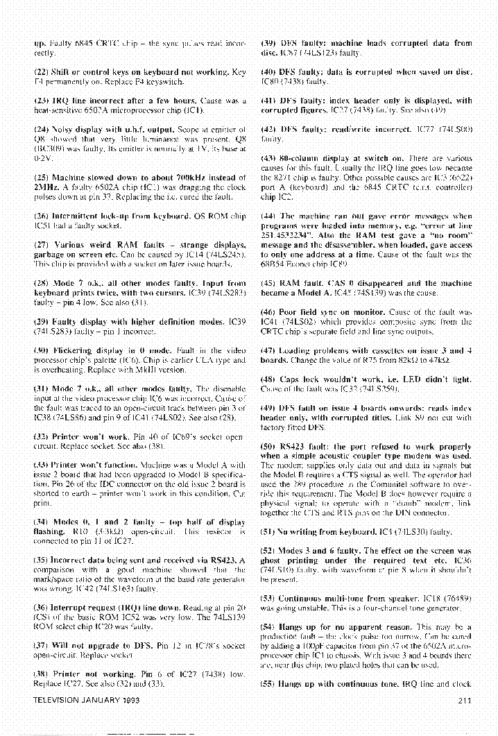 BBC MODEL B SERVICE 1993 01 service manual (2nd page)