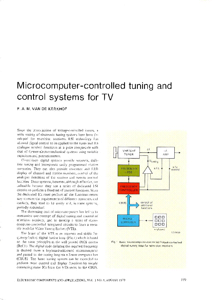 PHILIPS MCU CHIP TV TUNINGS FOR TUNERS service manual