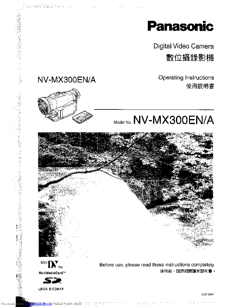 PANASONIC NV-MX300EN A USER MANUAL Service Manual Download, Schematics ...