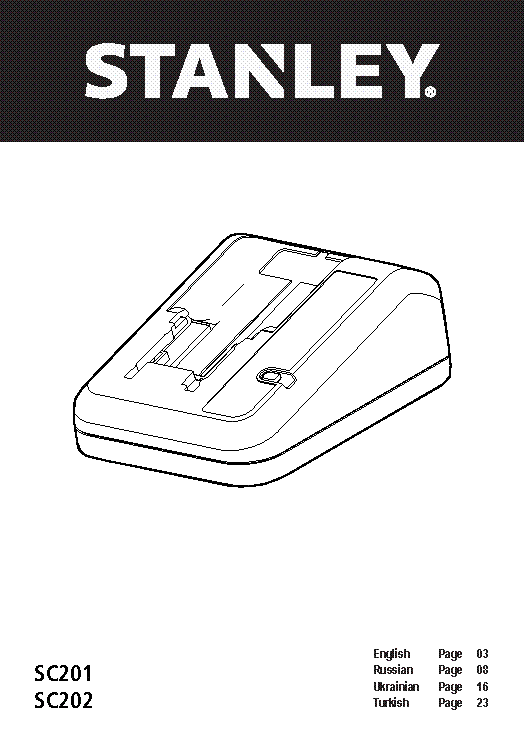 STANLEY SC201 SC202 EN RU TR UA USER MANUAL service manual (1st page)