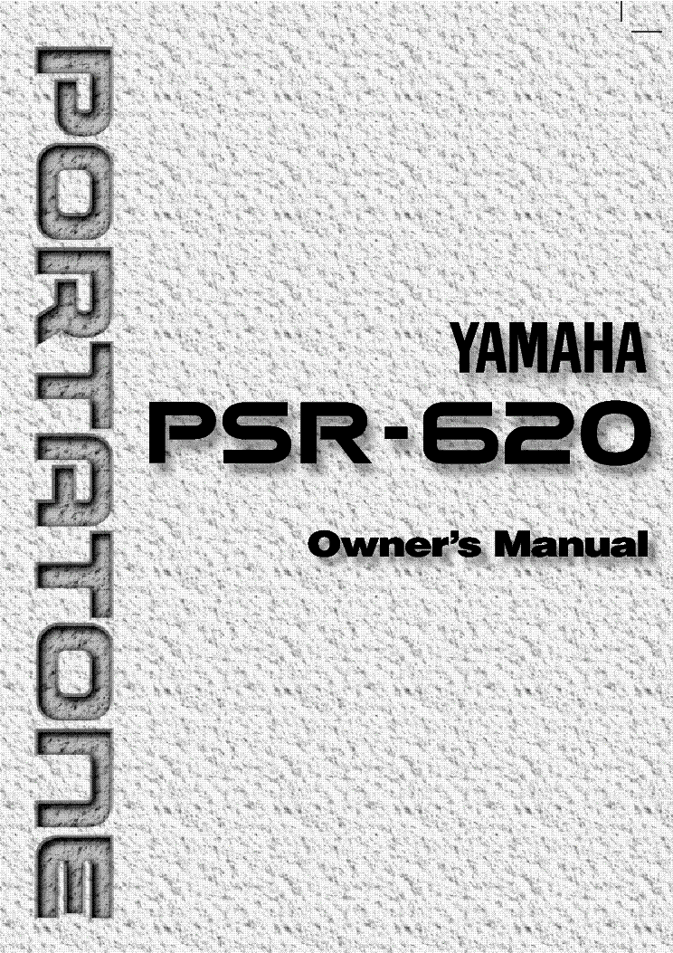 YAMAHA PSR620 KEYBOARD USER MANUAL Service Manual download, schematics