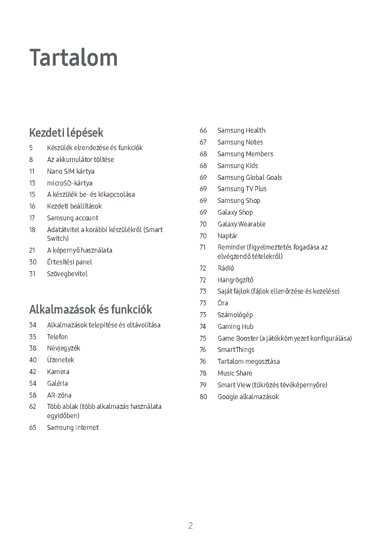 SAMSUNG GALAXY A15 4G A15 5G SM-A155F SM-A156B USERMANUAL HU service manual (2nd page)