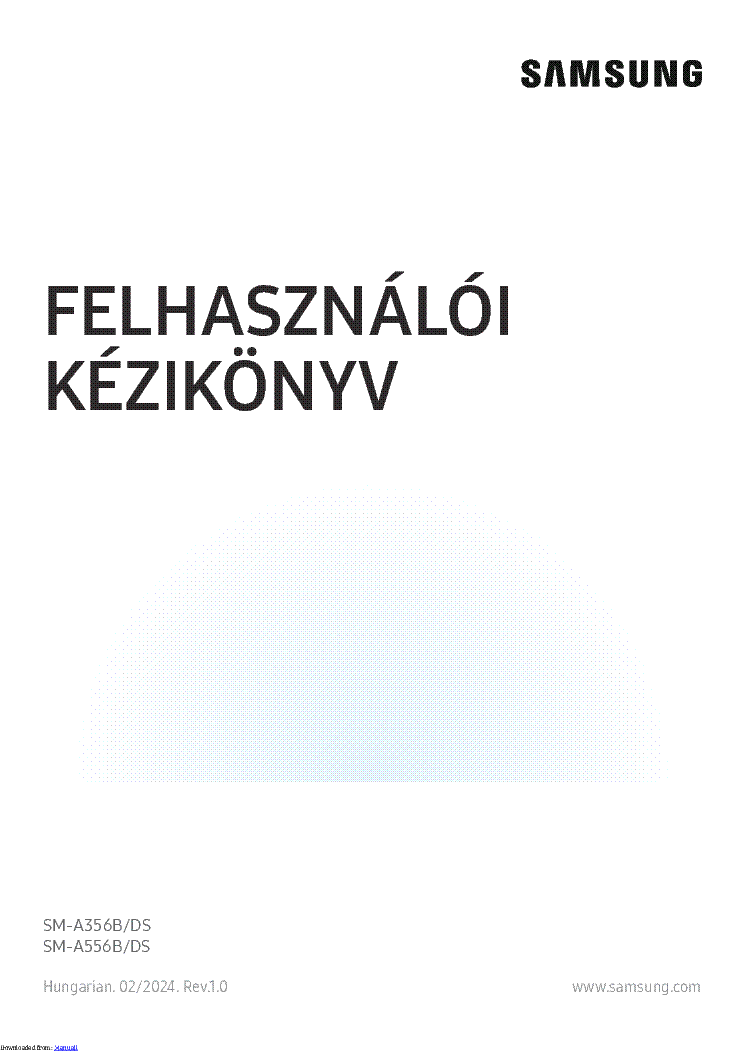 SAMSUNG GALAXY A35 5G A55 5G SM-A356B SM-A556B USERMANUAL HU service manual (1st page)