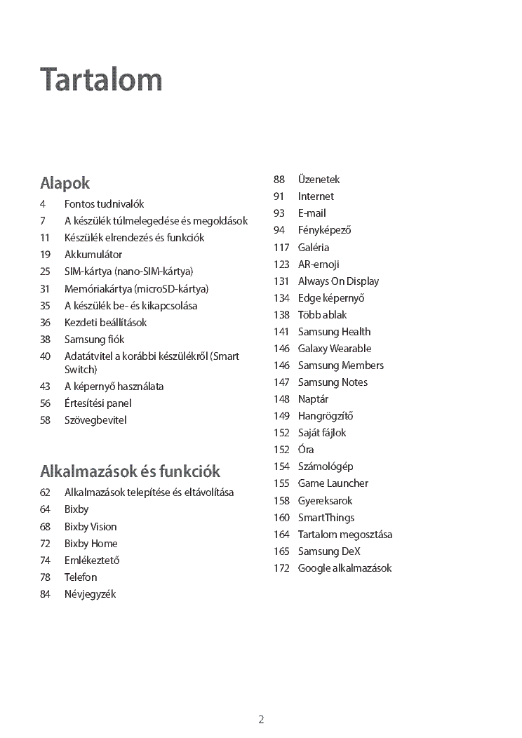 SAMSUNG GALAXY S10E S10 S10 S10 PLUS SM-G970F SM-G973F SM-G975F USERMANUAL HU service manual (2nd page)