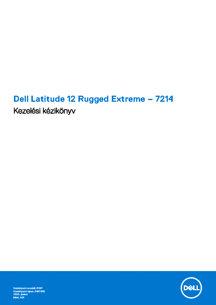 DELL LATITUDE 12 RUGGED EXTREME 7214 USER MANUAL HU service manual (1st page)