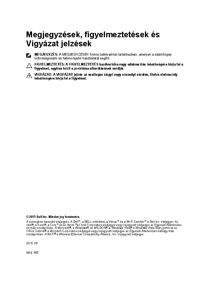 DELL LATITUDE 12 RUGGED TABLET 7202 USER MANUAL HU service manual (2nd page)