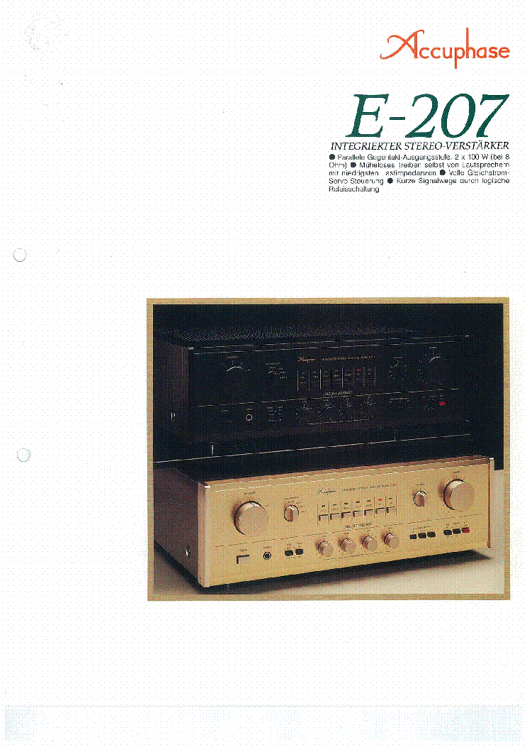 ACCUPHASE E-207-DE-SM service manual (1st page)