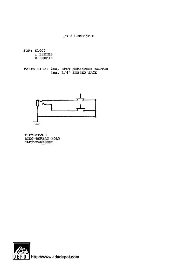 ADA FS2 SCHEMATICS service manual