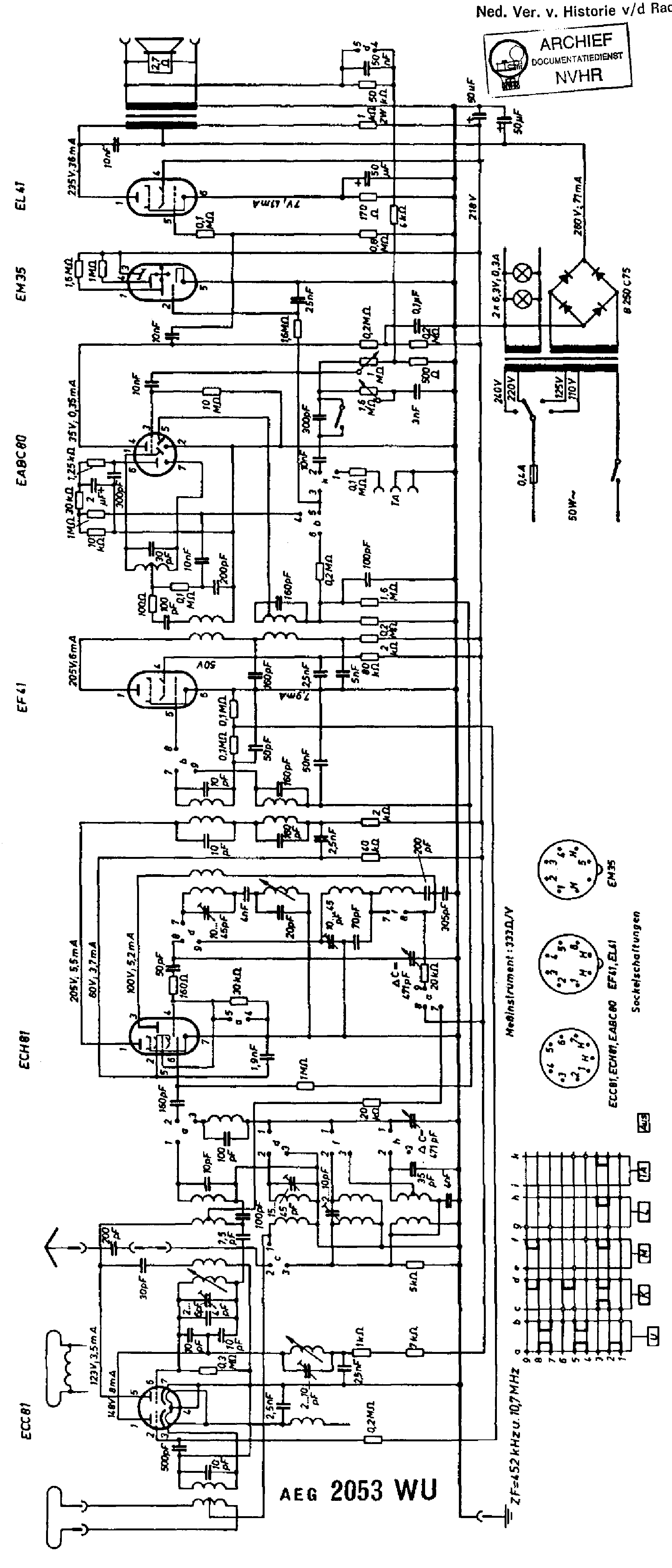 AEG 2053WU RECEIVER SCH service manual