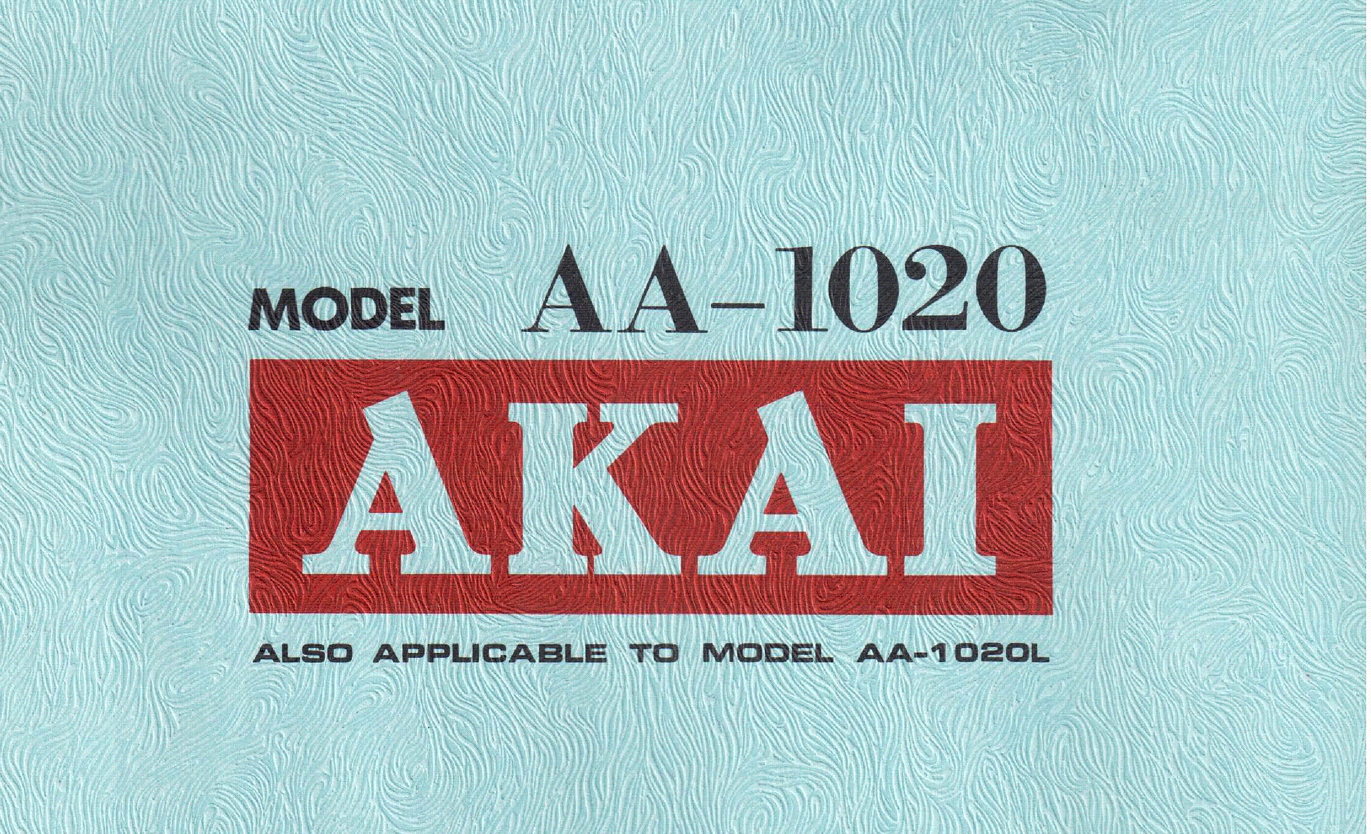 AKAI AA-1020 STEREO RECEIVER SM service manual (1st page)