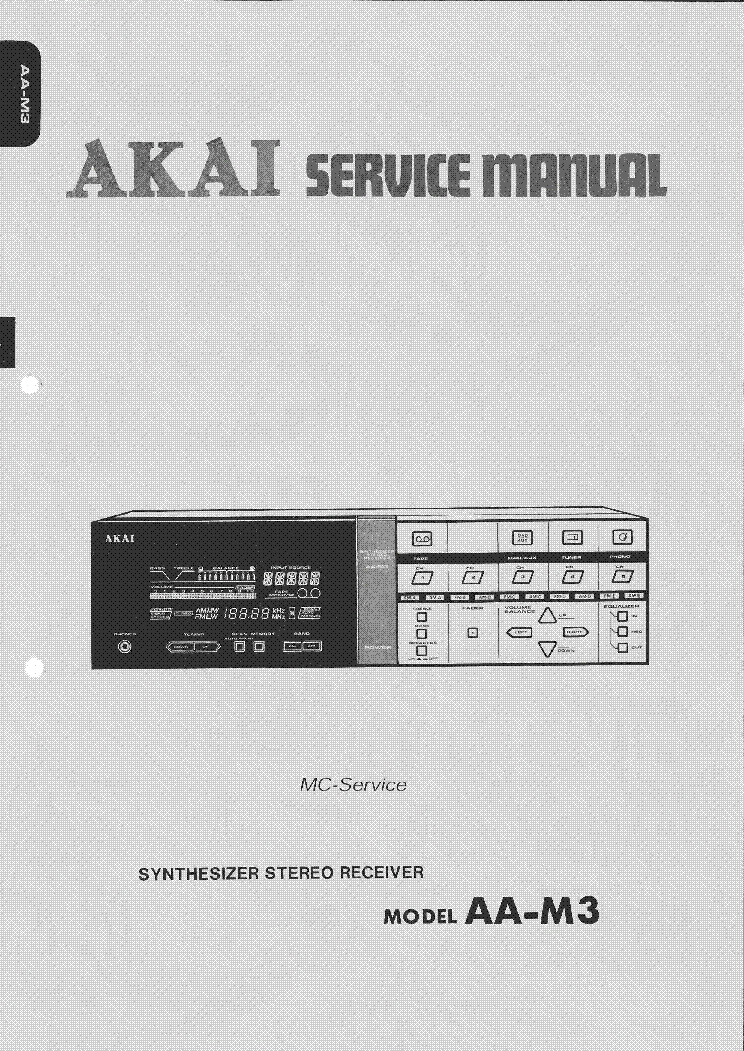 AKAI AA-R32 esquemático Servicio De Reparación Manual Original 