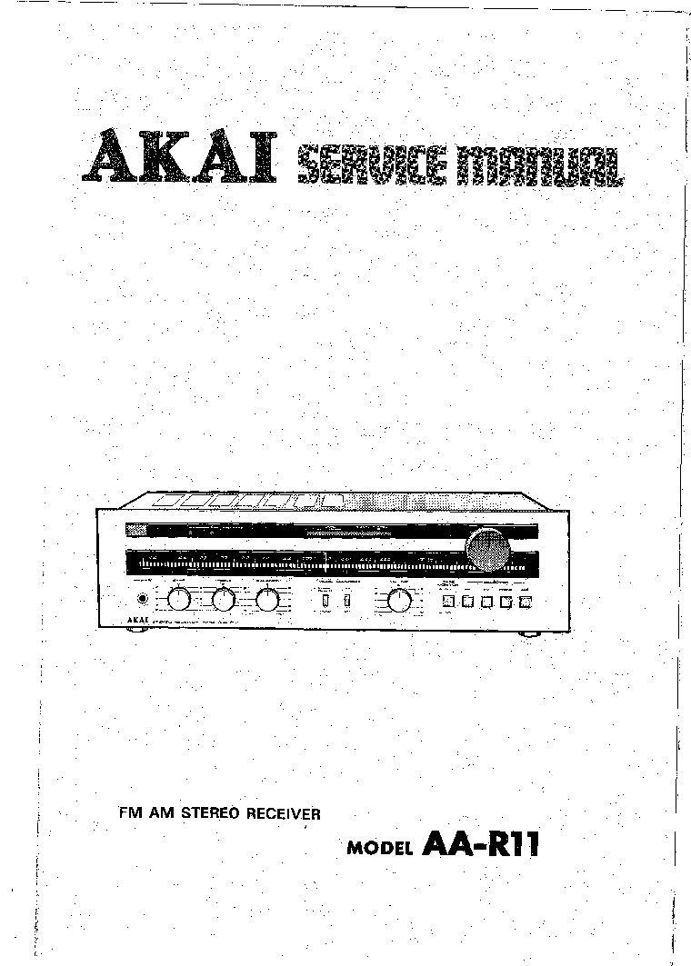 AKAI AA-R11 service manual (1st page)