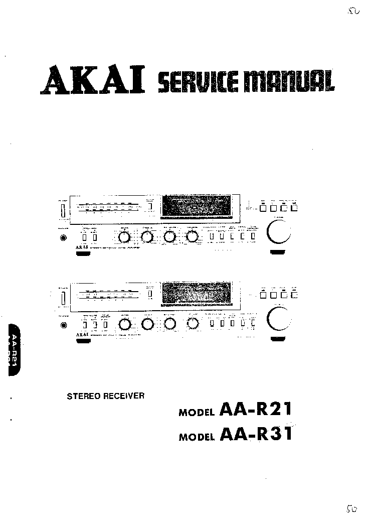 AKAI AA-R21 R31 SM service manual (1st page)