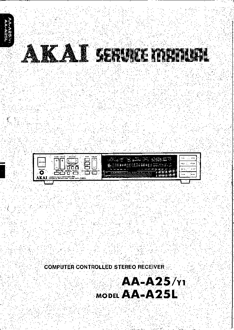 AKAI AA A25 service manual (1st page)