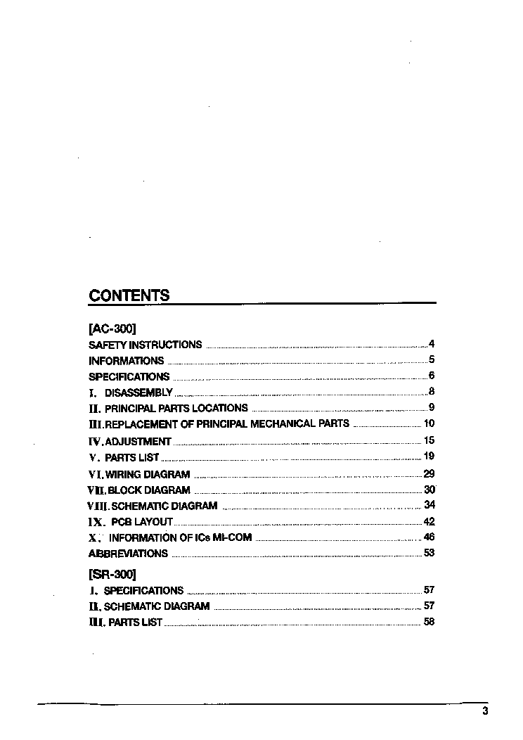 AKAI AC-300 SR-300 service manual (2nd page)
