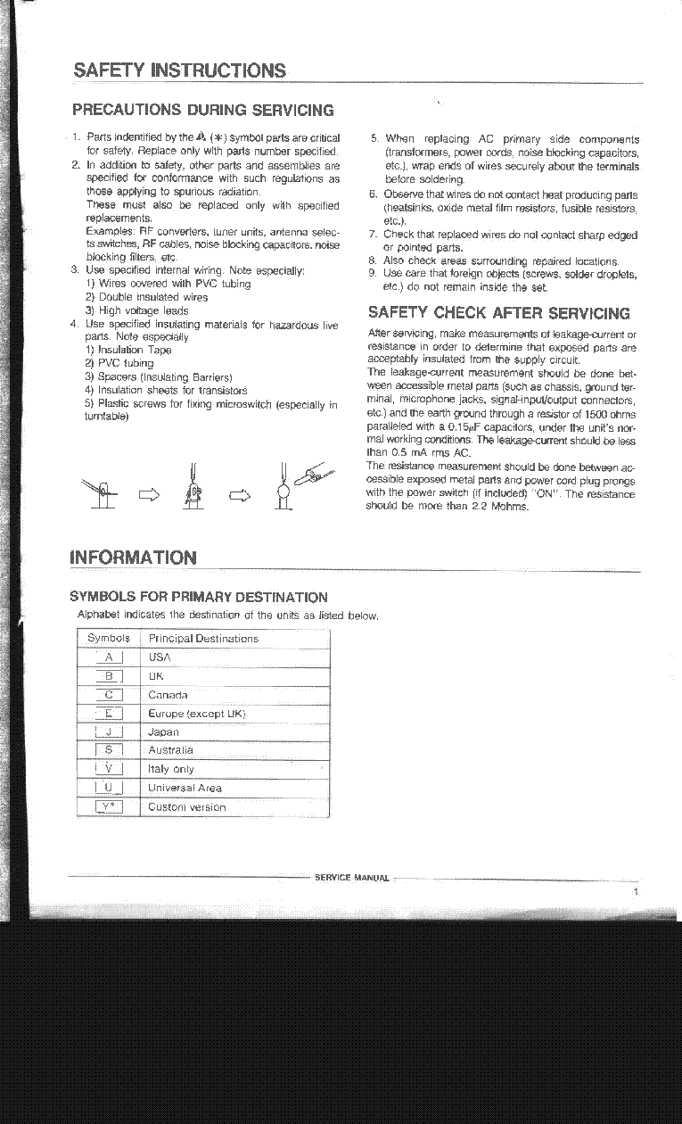 AKAI AC-MX90 service manual (2nd page)