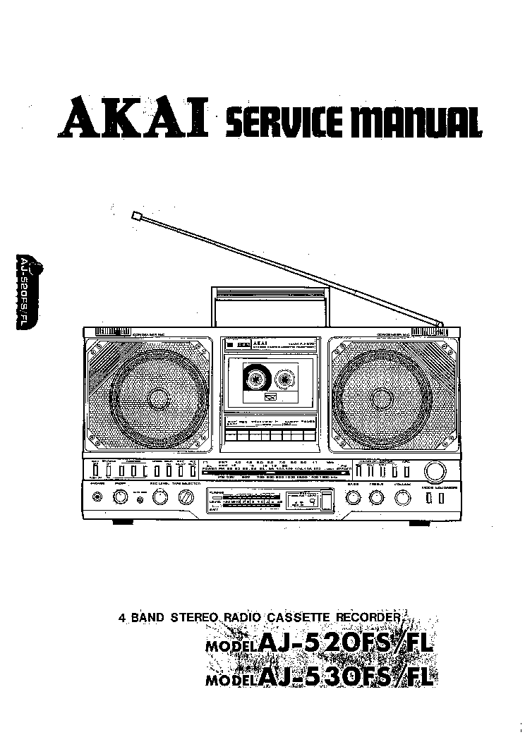 AKAI AJ-520FS AJ-530FS service manual (1st page)