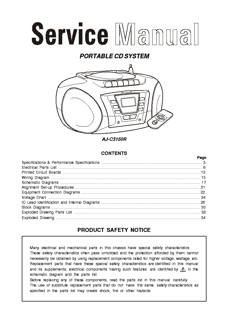 ORIGINALI Service Manual Schema Elettrico AKAI cd-27 37 