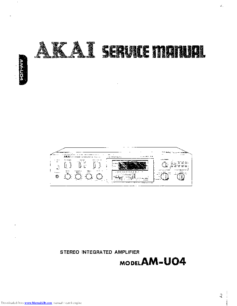 AKAI AM-U04 SM service manual (1st page)
