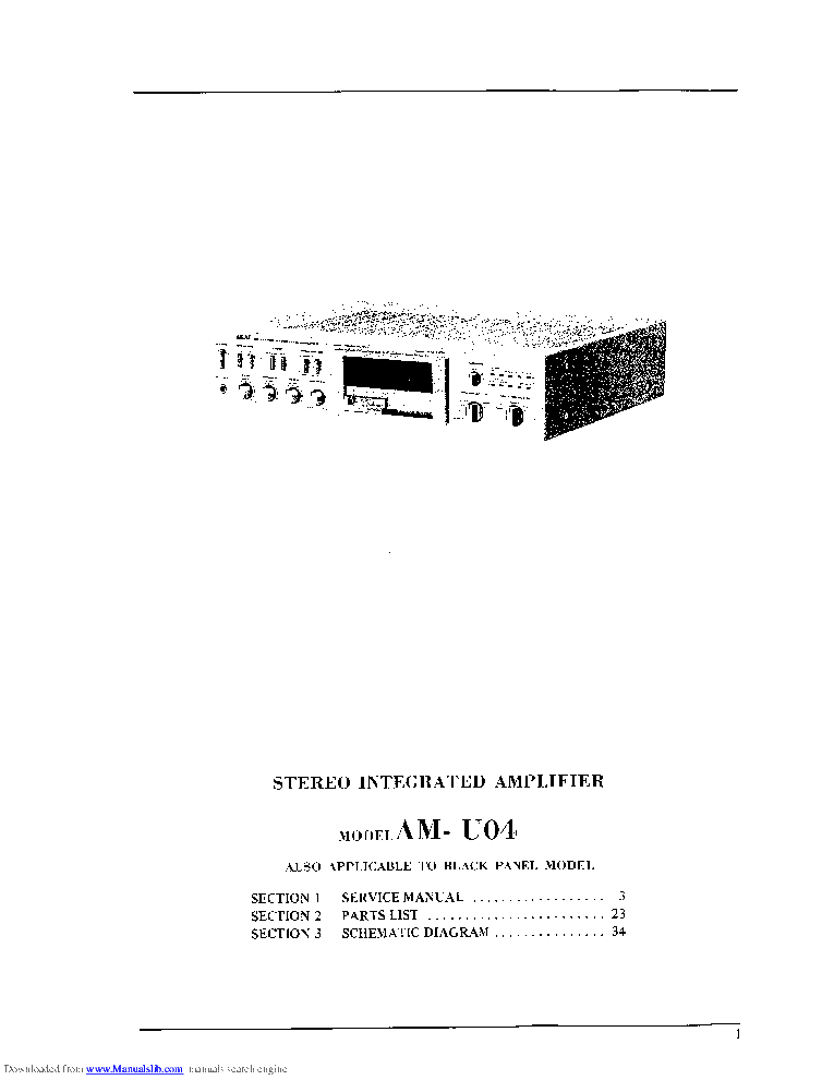 AKAI AM-U04 SM service manual (2nd page)