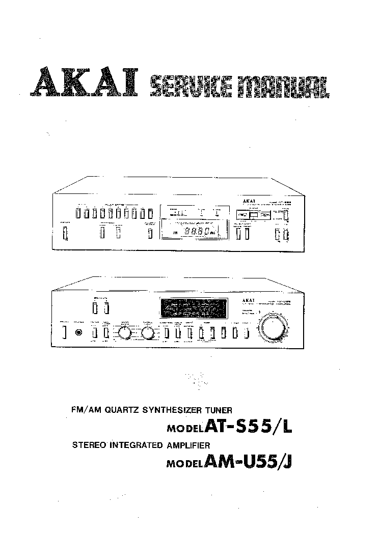 AKAI AM-U55 service manual (1st page)